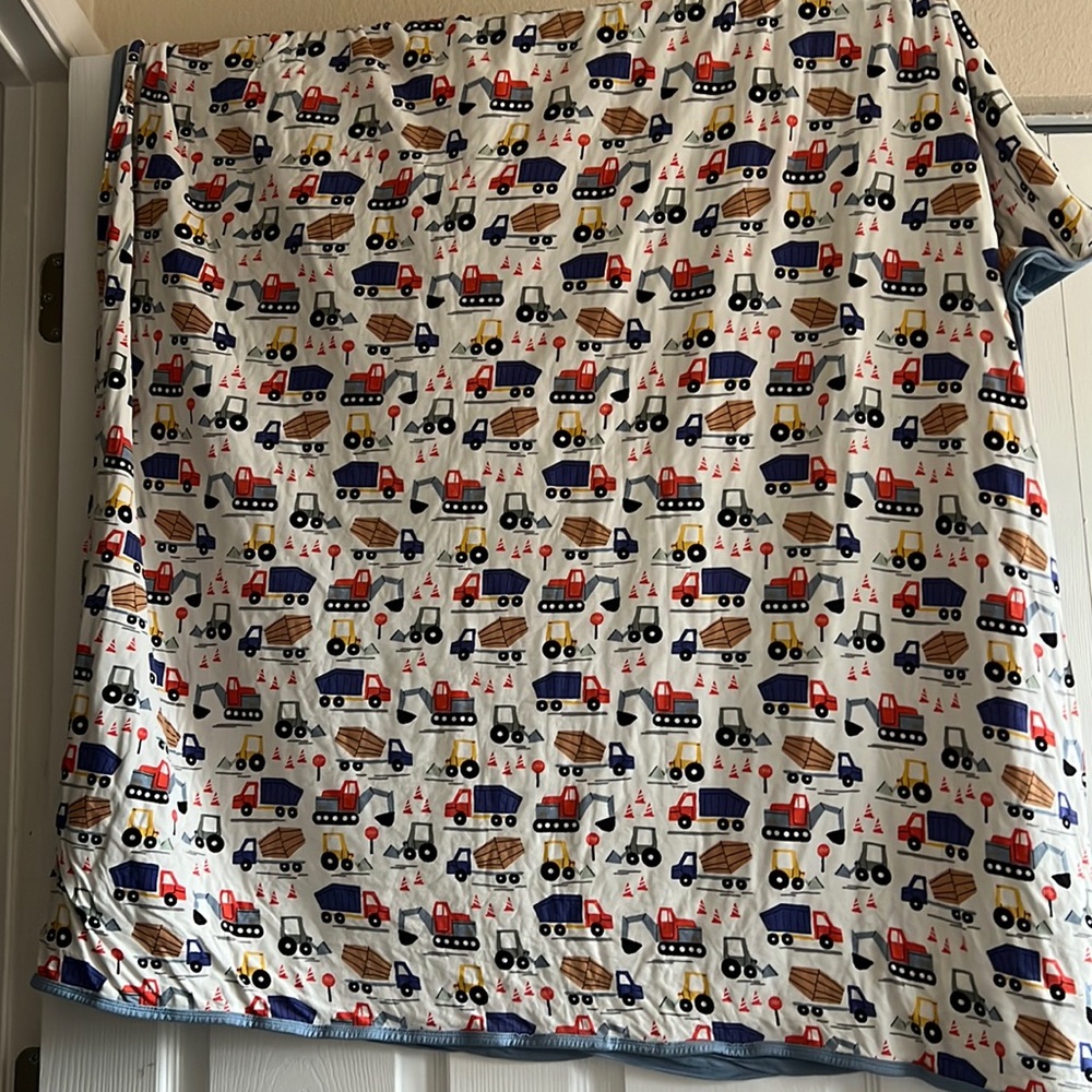 Little sleepies truck blanket
